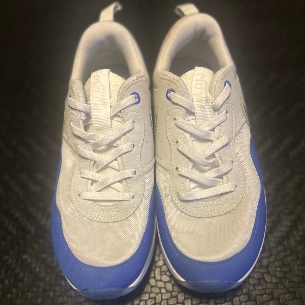 Nike Kids White and Blue Sneakers